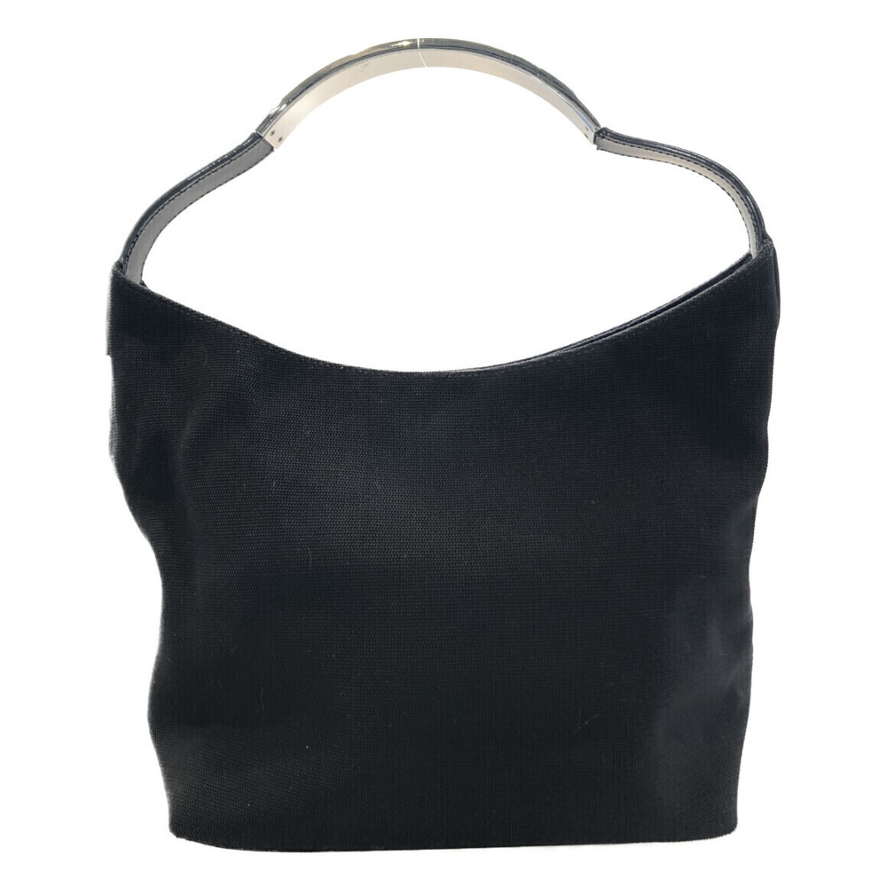 Gucci metal handle shoulder bag black